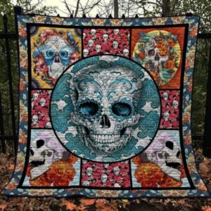 Skull Quilt Blanket Ver 70  Quilt
